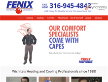 Tablet Screenshot of heatingandcoolingwichitaks.com